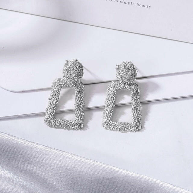 Fashion Statement Earring Geometric Large Earrings For Women Hanging Dangle Earrings Drop Earrings 2020 New Trend Female Jewelry yuhuv test  yuhuv test022.