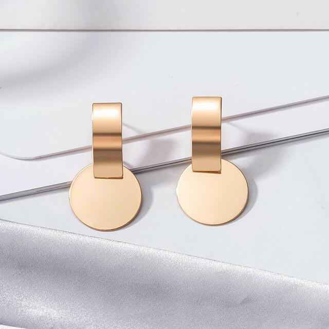 Fashion Statement Earring Geometric Large Earrings For Women Hanging Dangle Earrings Drop Earrings 2020 New Trend Female Jewelry yuhuv test  yuhuv test022.