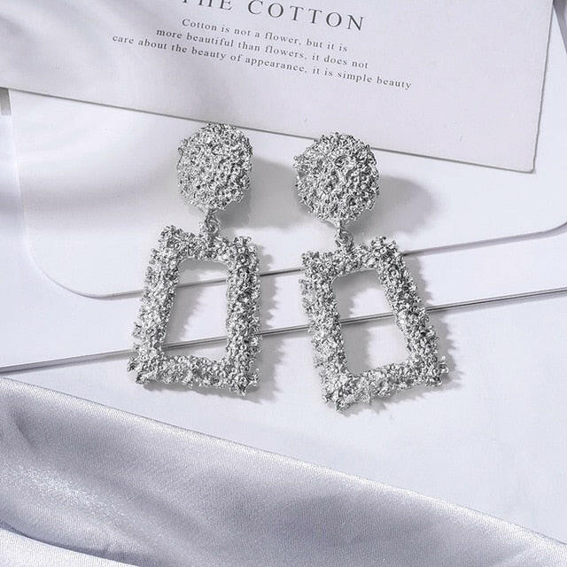 Fashion Statement Earring Geometric Large Earrings For Women Hanging Dangle Earrings Drop Earrings 2020 New Trend Female Jewelry yuhuv test  yuhuv test022.