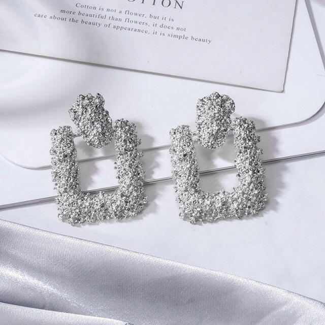 Fashion Statement Earring Geometric Large Earrings For Women Hanging Dangle Earrings Drop Earrings 2020 New Trend Female Jewelry yuhuv test  yuhuv test022.