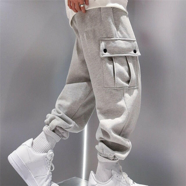 New Arrival Trendy Men Sweatpants Plus Size Winter Loose Trouser Outdoor Male Pocket Warm Comfort Jogging Sport Pants Pantalones yuhuv test  yuhuv test022.