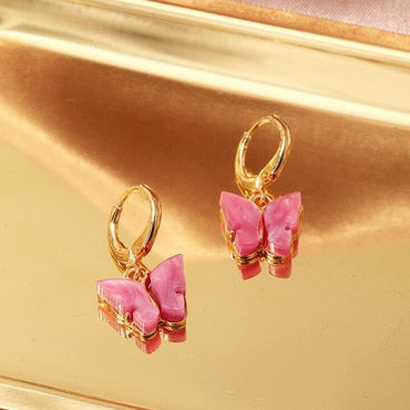 969696  yuhuv test TAFREE Korean new Fashion Earrings Acrylic butterfly shape Jewelry small fresh sweet Drop Earing For woman Cute best gifts E3362 yuhuv test aja.