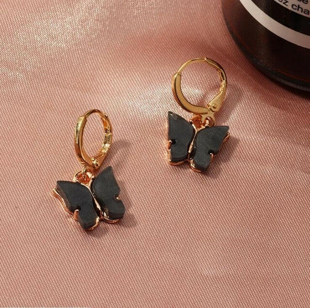 TAFREE Korean new Fashion Earrings Acrylic butterfly shape Jewelry small fresh sweet Drop Earing For woman Cute best gifts E3362555 ghdhdhgf.