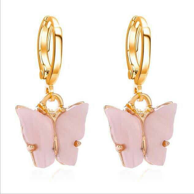 TAFREE Korean new Fashion Earrings Acrylic butterfly shape Jewelry small fresh sweet Drop Earing For woman Cute best gifts E3362555 ghdhdhgf.