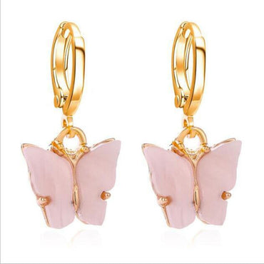 969696  yuhuv test TAFREE Korean new Fashion Earrings Acrylic butterfly shape Jewelry small fresh sweet Drop Earing For woman Cute best gifts E3362 yuhuv test aja.