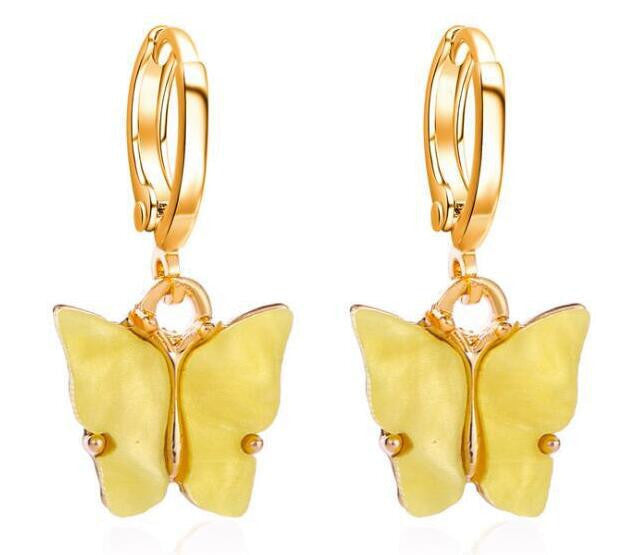 969696  yuhuv test TAFREE Korean new Fashion Earrings Acrylic butterfly shape Jewelry small fresh sweet Drop Earing For woman Cute best gifts E3362 yuhuv test aja.