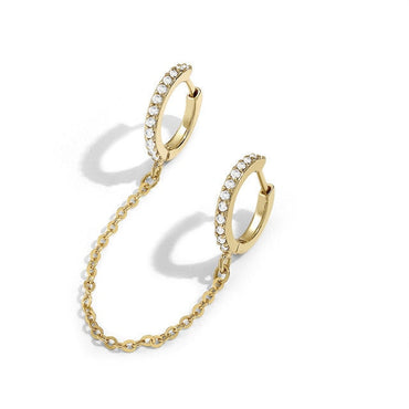 New Fashion Circle Ear Cuff Retractable Earrings for Women Men Gold Huggie Unisex Double Piercing Hoop Earing Female Brincosơ' yuhuv test3333 yuhuv testkk.