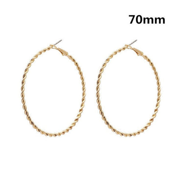 969696  yuhuv test Fashion Large Hoop Earrings 40mm 60mm 80mm Big Smooth Circle Earrings Round Brincos Loop Earrings for Women Jewelry Party Gifts yuhuv test aja.