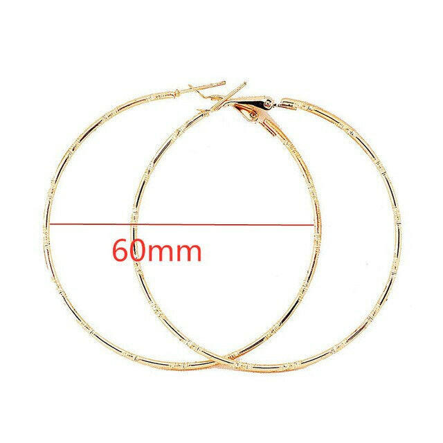 Fashion Large Hoop Earrings 40mm 60mm 80mm Big Smooth Circle Earrings Round Brincos Loop Earrings for Women Jewelry Party Gifts yuhuv test  yuhuv test022.