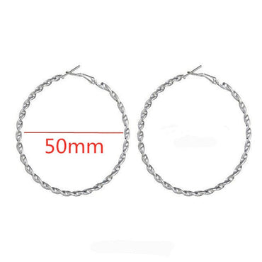 969696  yuhuv test Fashion Large Hoop Earrings 40mm 60mm 80mm Big Smooth Circle Earrings Round Brincos Loop Earrings for Women Jewelry Party Gifts yuhuv test aja.