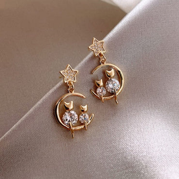 969696  yuhuv test Trendy Round Simple Crystal Dangle Earrings For Women Fashion Sweet Water Drop Pendant Earring Girl Party Birthday Jewelry Gift yuhuv test aja.