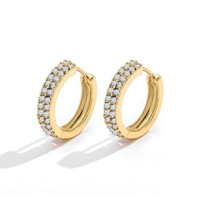 Minimalist Twisted Small Hoop Earrings for Women Fashion Gold Color Metal Circle Tiny Hoops Huggie Ear Buckle Jewelry 2021 yuhuv test  yuhuv test022.