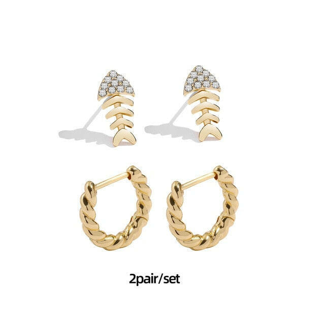 Minimalist Twisted Small Hoop Earrings for Women Fashion Gold Color Metal Circle Tiny Hoops Huggie Ear Buckle Jewelry 2021 yuhuv test  yuhuv test022.