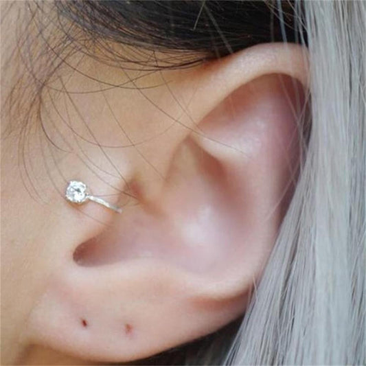 969696 yuhuv test Top Quality 4/6MM AAA Cezch Zircon Chic Filled Tragus Earring For Women Non Piercing Clip Earing Ear Cuff 2021 Also Be Nose Ring yuhuv test aja.