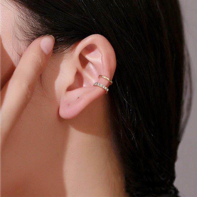 Top Quality 4/6MM AAA Cezch Zircon Chic Filled Tragus Earring For Women Non Piercing Clip Earing Ear Cuff 2021 Also Be Nose Ring yuhuv test  yuhuv test022.