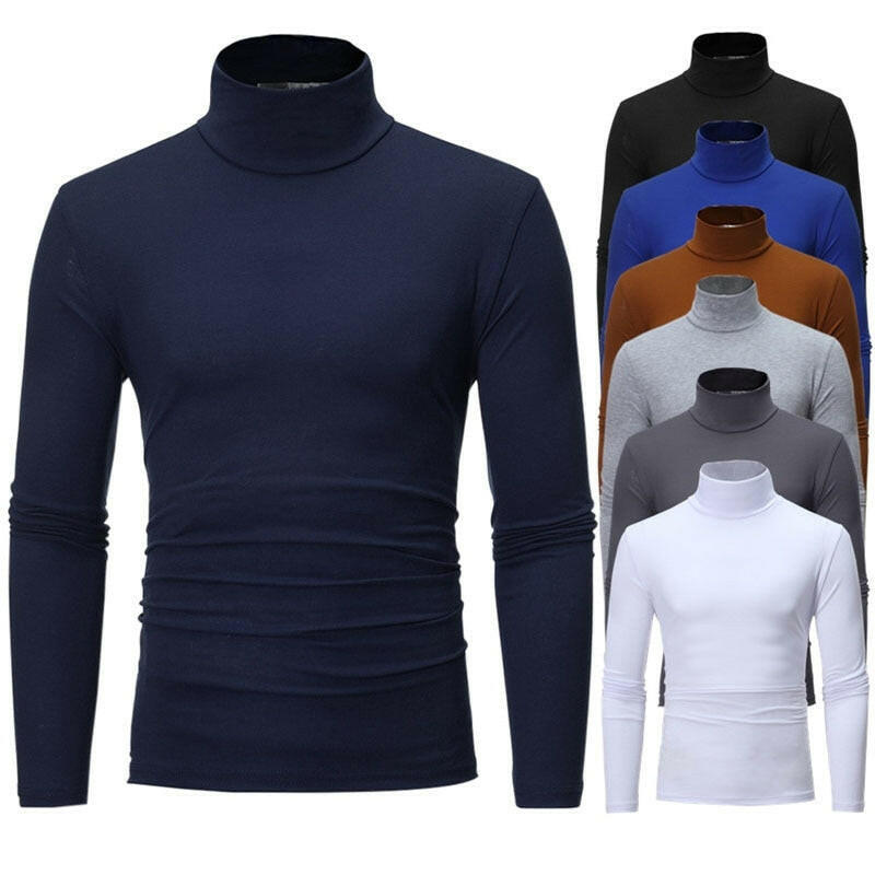 turtleneck for men Solid colour slim elastic thin pullover men Spring Autumn turtleneck men knitting brand sweater men yuhuv test  yuhuv test022.