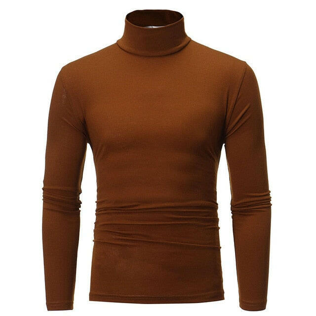 turtleneck for men Solid colour slim elastic thin pullover men Spring Autumn turtleneck men knitting brand sweater men yuhuv test  yuhuv test022.