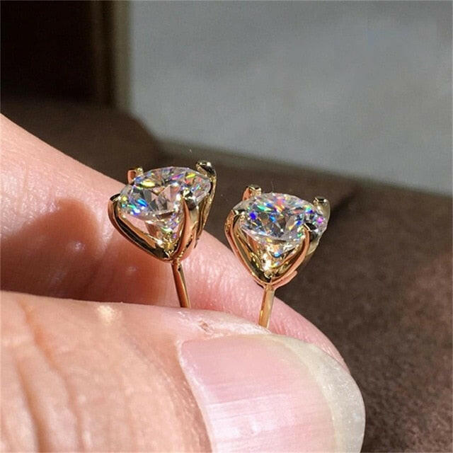 Top Quality 4/6MM AAA Cezch Zircon Chic Filled Tragus Earring For Women Non Piercing Clip Earing Ear Cuff 2021 Also Be Nose Ring yuhuv test  yuhuv test022.