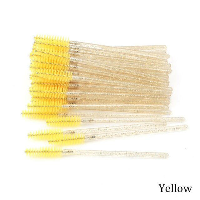 Eyelash Extension Disposable Crystal Eyebrow Brush Mascara Wands Applicator Lash Cosmetic Brushes Beauty Makeup Toolơ' yuhuv test3333 yuhuv test.