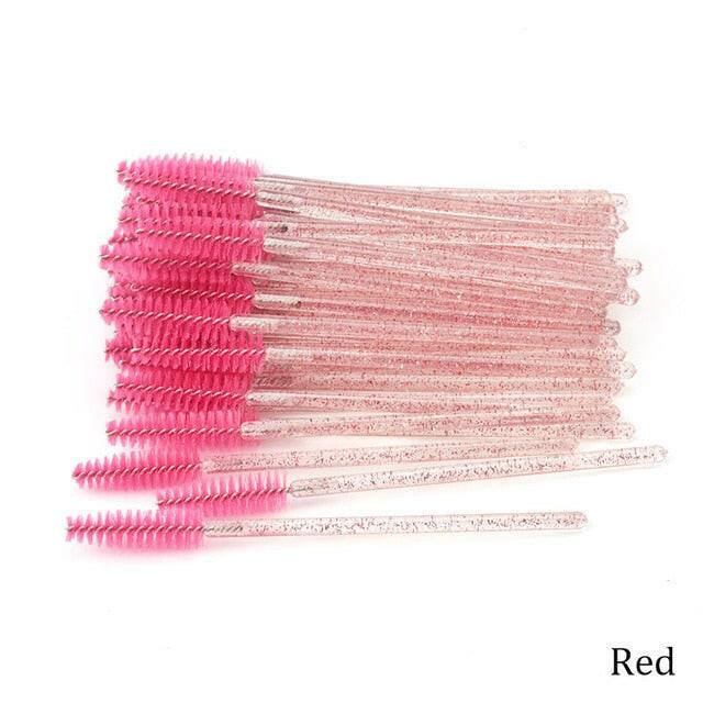 Eyelash Extension Disposable Crystal Eyebrow Brush Mascara Wands Applicator Lash Cosmetic Brushes Beauty Makeup Toolơ' yuhuv test3333 yuhuv test.