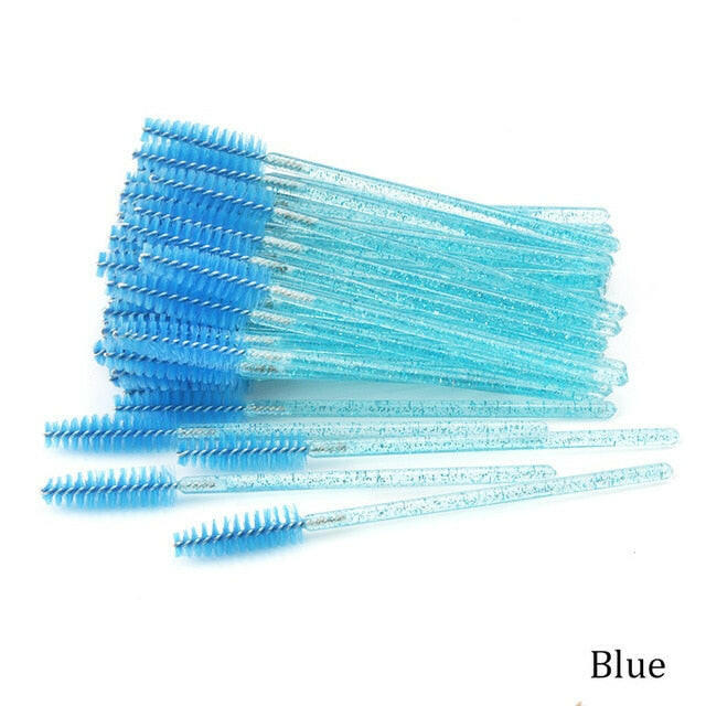 Eyelash Extension Disposable Crystal Eyebrow Brush Mascara Wands Applicator Lash Cosmetic Brushes Beauty Makeup Toolơ' yuhuv test3333 yuhuv test.