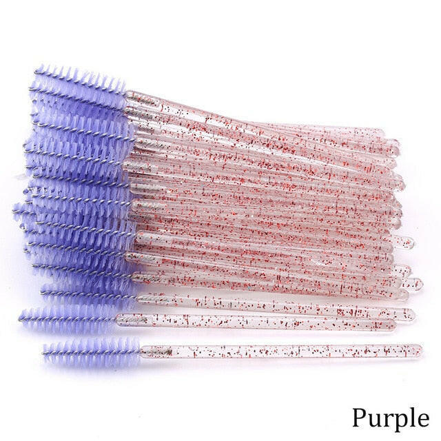 Eyelash Extension Disposable Crystal Eyebrow Brush Mascara Wands Applicator Lash Cosmetic Brushes Beauty Makeup Toolơ' yuhuv test3333 yuhuv test.