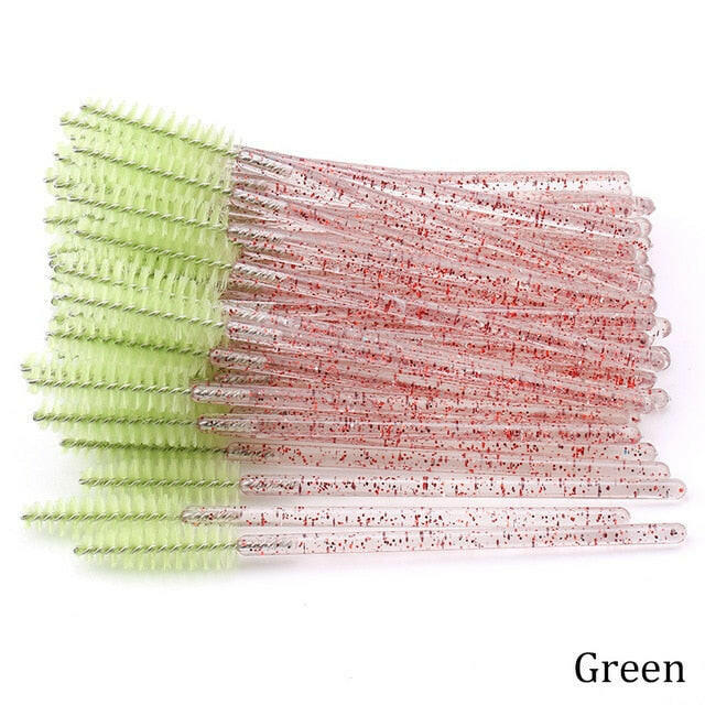 Eyelash Extension Disposable Crystal Eyebrow Brush Mascara Wands Applicator Lash Cosmetic Brushes Beauty Makeup Toolơ' yuhuv test3333 yuhuv test.