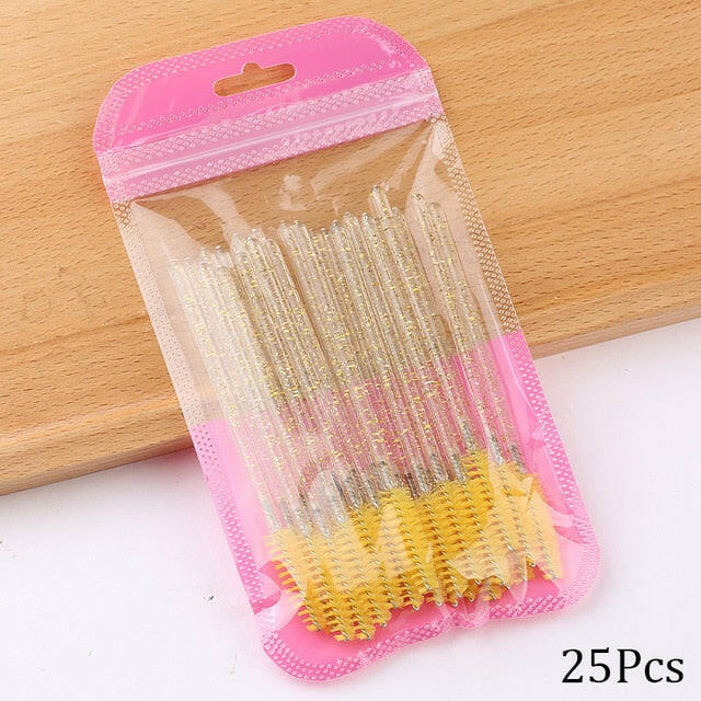 Eyelash Extension Disposable Crystal Eyebrow Brush Mascara Wands Applicator Lash Cosmetic Brushes Beauty Makeup Toolơ' yuhuv test3333 yuhuv test.