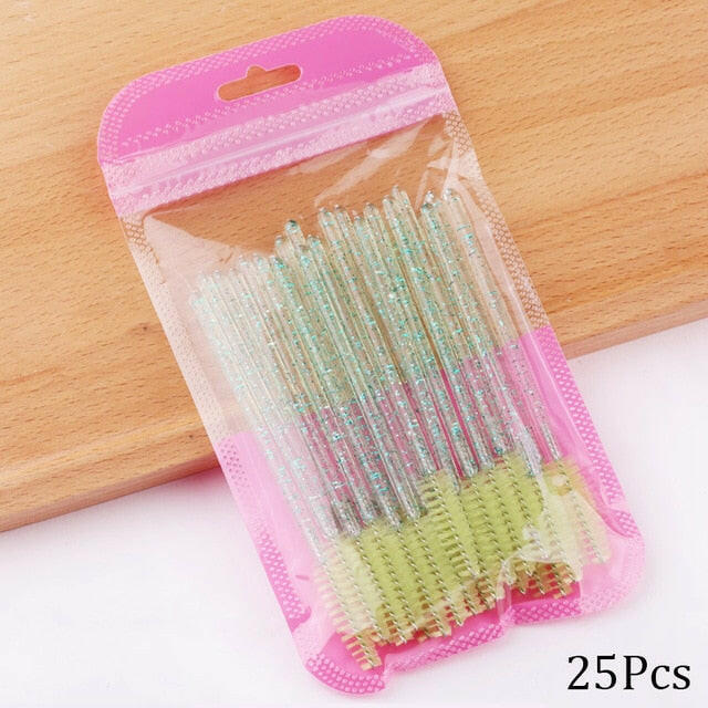 Eyelash Extension Disposable Crystal Eyebrow Brush Mascara Wands Applicator Lash Cosmetic Brushes Beauty Makeup Toolơ' yuhuv test3333 yuhuv test.