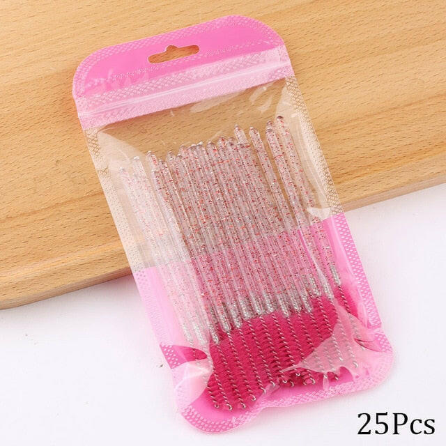 Eyelash Extension Disposable Crystal Eyebrow Brush Mascara Wands Applicator Lash Cosmetic Brushes Beauty Makeup Toolơ' yuhuv test3333 yuhuv test.