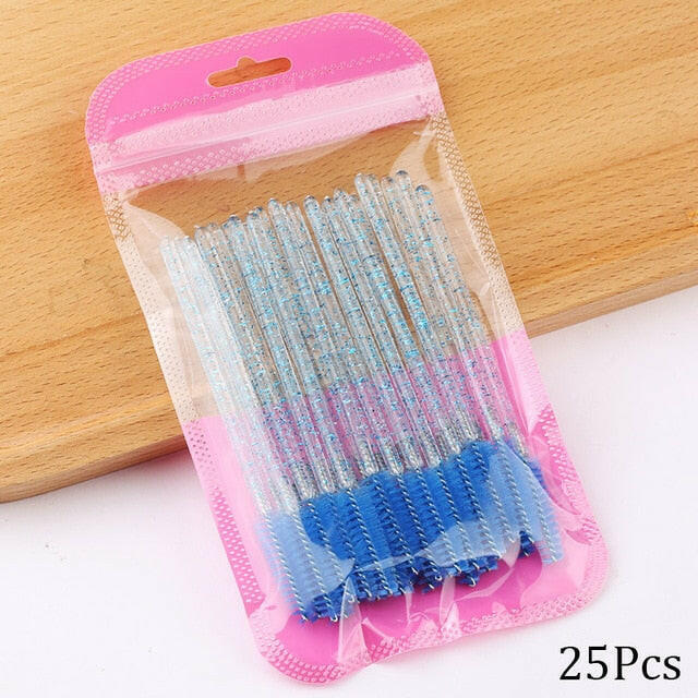 Eyelash Extension Disposable Crystal Eyebrow Brush Mascara Wands Applicator Lash Cosmetic Brushes Beauty Makeup Toolơ' yuhuv test3333 yuhuv test.