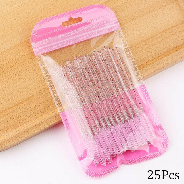 Eyelash Extension Disposable Crystal Eyebrow Brush Mascara Wands Applicator Lash Cosmetic Brushes Beauty Makeup Toolơ' yuhuv test3333 yuhuv test.