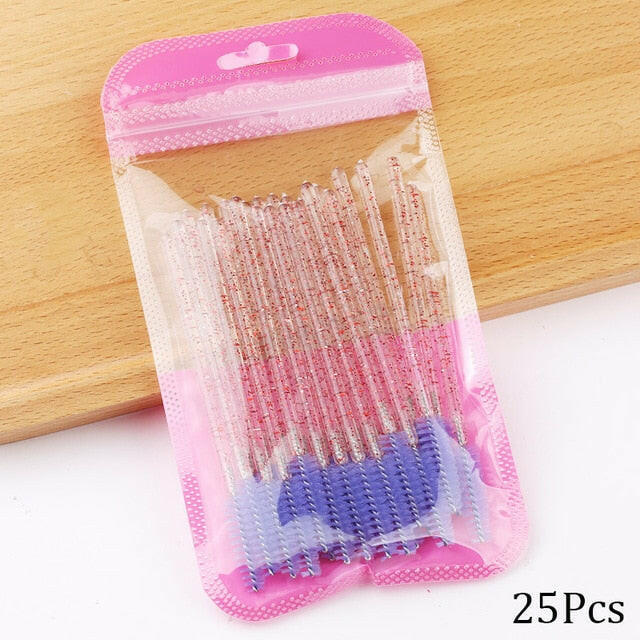 Eyelash Extension Disposable Crystal Eyebrow Brush Mascara Wands Applicator Lash Cosmetic Brushes Beauty Makeup Toolơ' yuhuv test3333 yuhuv test.