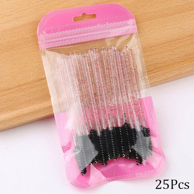 Eyelash Extension Disposable Crystal Eyebrow Brush Mascara Wands Applicator Lash Cosmetic Brushes Beauty Makeup Toolơ' yuhuv test3333 yuhuv test.