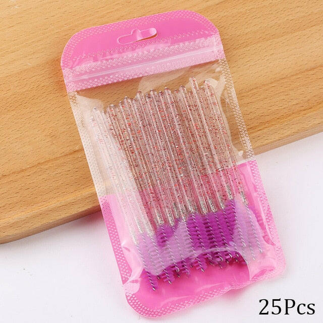 Eyelash Extension Disposable Crystal Eyebrow Brush Mascara Wands Applicator Lash Cosmetic Brushes Beauty Makeup Toolơ' yuhuv test3333 yuhuv test.