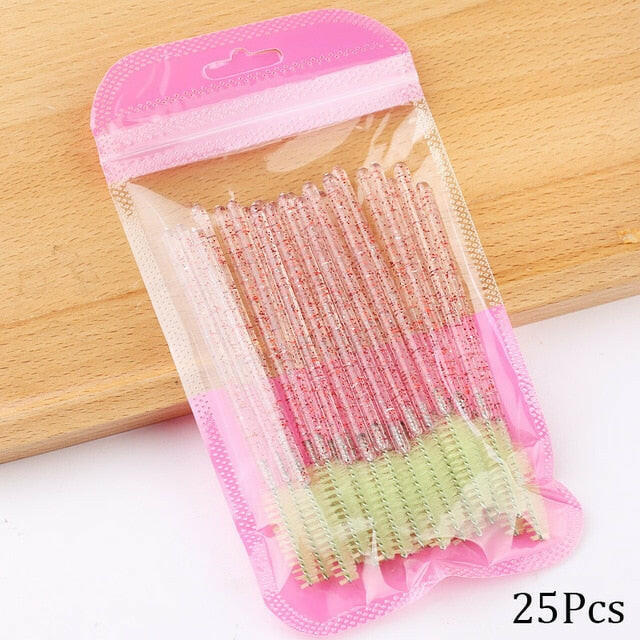 Eyelash Extension Disposable Crystal Eyebrow Brush Mascara Wands Applicator Lash Cosmetic Brushes Beauty Makeup Toolơ' yuhuv test3333 yuhuv test.