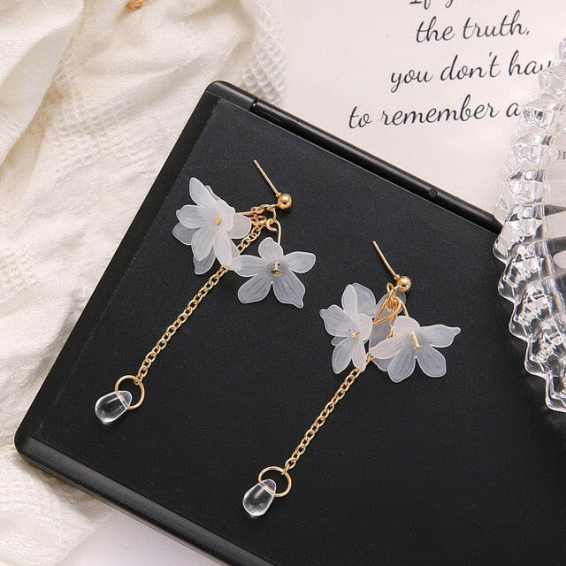 FNIO 2021 New Flower Bohemia Boho Earrings Women Fashion Long Hanging Earrings Crystal Female Wedding Earings Party Jewelry yuhuv test  yuhuv test022.