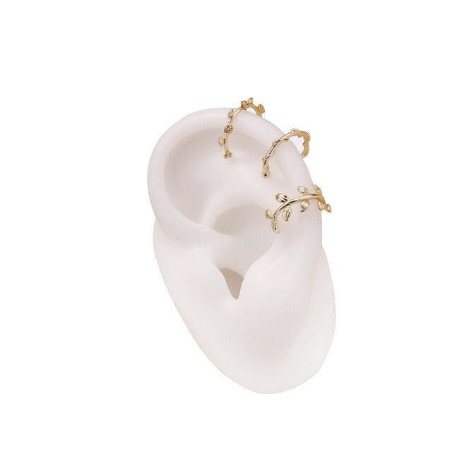 Hot Sale Wide Ear Cuffs Clip on Earrings for Women Without Piercing Pearl Crystal Cartilage Earcuffs Wedding Ear Clips Jewelry yuhuv test  yuhuv test022.