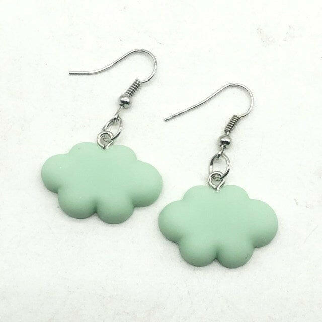 Fashion Cute 6 colors Sweet Summer Cloud Drop Earrings Punk Jewelry For Cool Women Girl Friendship Gifts yuhuv test  yuhuv test022.