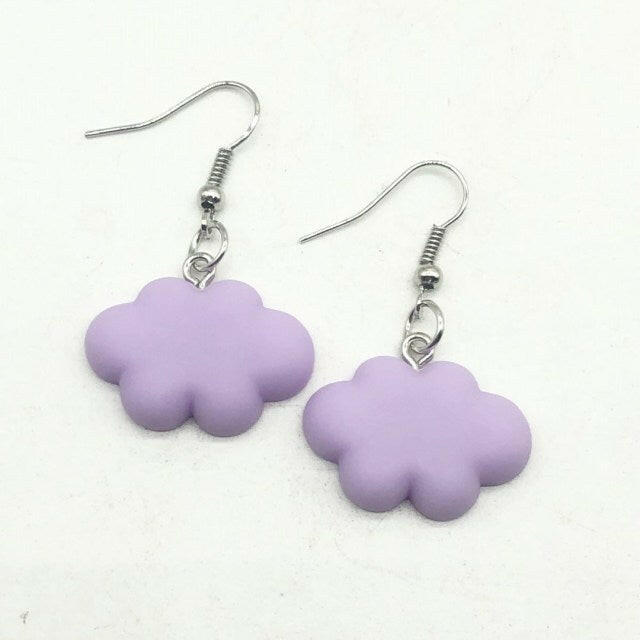 Fashion Cute 6 colors Sweet Summer Cloud Drop Earrings Punk Jewelry For Cool Women Girl Friendship Gifts yuhuv test  yuhuv test022.