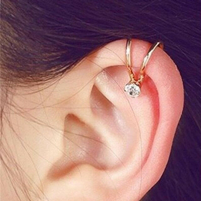 Top Quality 4/6MM AAA Cezch Zircon Chic Filled Tragus Earring For Women Non Piercing Clip Earing Ear Cuff 2021 Also Be Nose Ring yuhuv test  yuhuv test022.