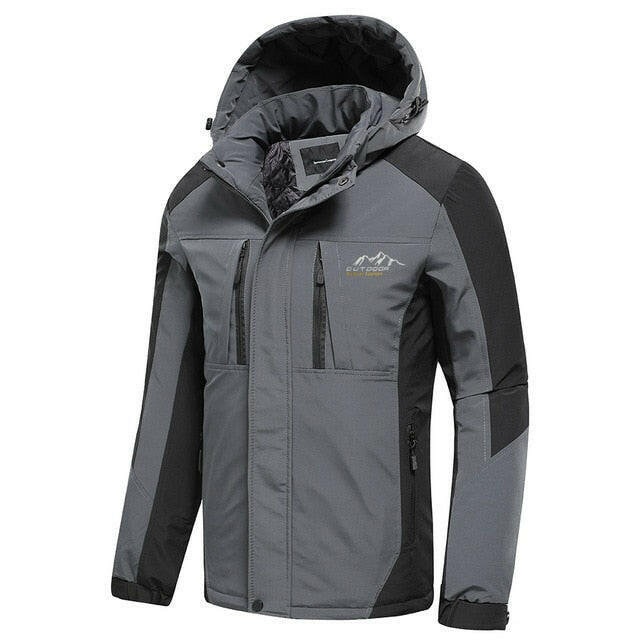 Oiata Men 2021 Spring New Brand Outdoor Vintage Thick Jacket Coat Men Autumn Fashion Patchwork Waterproof Pockets Hat Jackets yuhuv test  yuhuv test022.