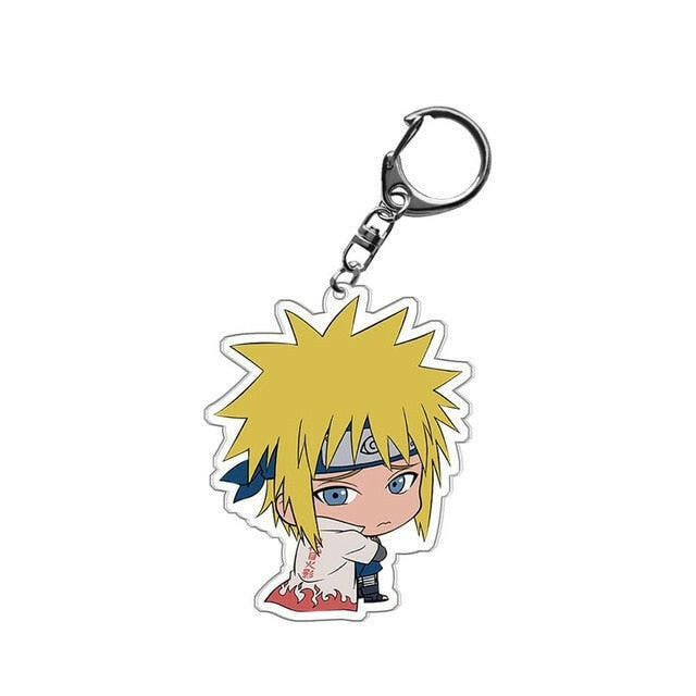 Cute Q Version Characters Keychain Cartoon Print Double-side Acrylic Key Ring Holder Bag Charm Classic Anime Jewelry Teens Gift xccscss.