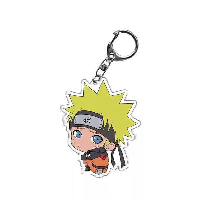 Cute Q Version Characters Keychain Cartoon Print Double-side Acrylic Key Ring Holder Bag Charm Classic Anime Jewelry Teens Gift xccscss.