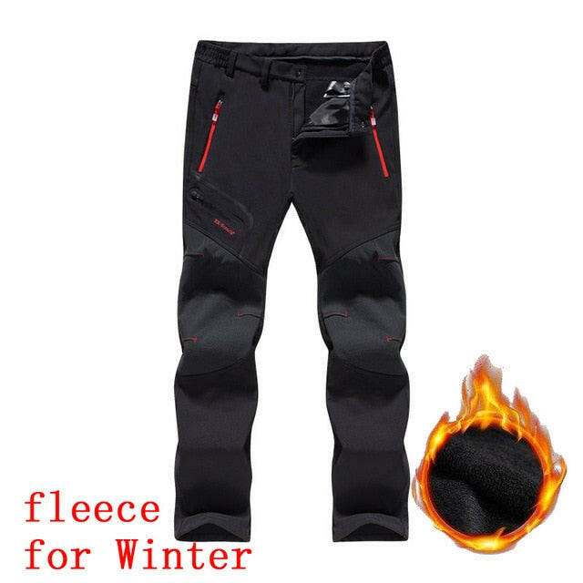 Summer Hiking Pants Men Stretch Softshell Fleece Fishing Pants Outdoors Sports Tactical Waterproof Mountain Trekking Pants Mensơ' yuhuv test3333 yuhuv test.