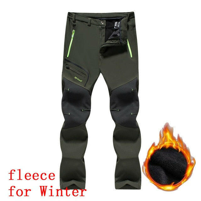 Summer Hiking Pants Men Stretch Softshell Fleece Fishing Pants Outdoors Sports Tactical Waterproof Mountain Trekking Pants Mensơ' yuhuv test3333 yuhuv test.