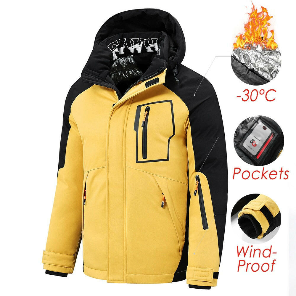 5XL Men 2021 Winter New Outwear Thick Warm Parkas Jacket Coat Men Casual Windproof Pockets Detachable Hooded Parkas Jacket Men yuhuv test  yuhuv test022.