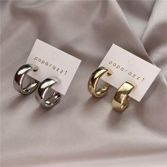 969696  yuhuv test Golden Big hoop Earrings Korean Geometry Metal Gold Earrings For women Female Retro Drop Earrings 2021 Trend Fashion Jewelry yuhuv test ajađ.