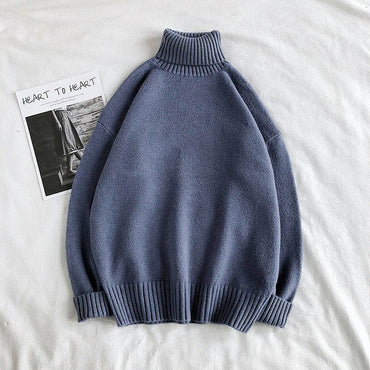 969696  yuhuv test Privathinker Winter Warm Men's Turtleneck Sweaters Solid Color Korean Man Casual Knitter Pullovers 2020 Harajuku Male Sweaters yuhuv test aja.