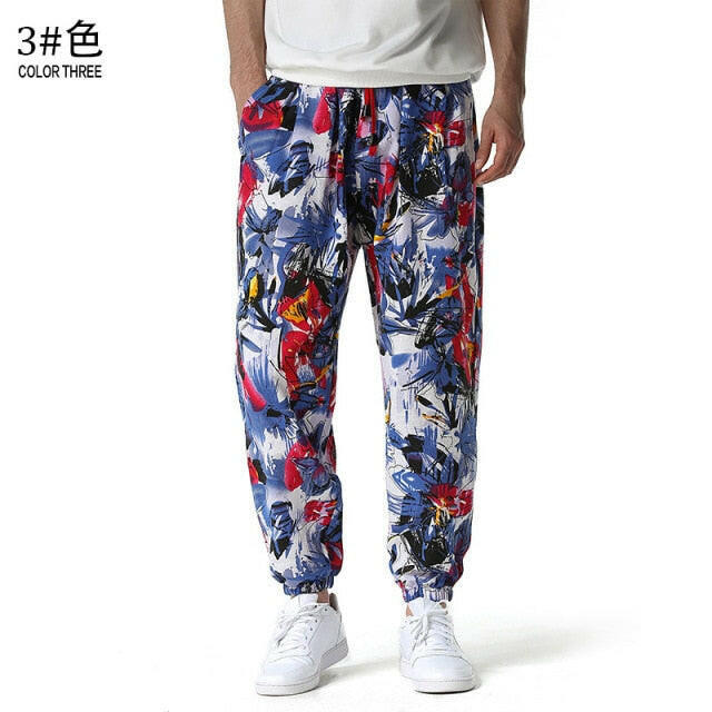 Luxury Royal Men Joggers Sweatpant 3D Floral Print Trousers Jogging Pants Men Casual Hip Hop Streetwear Sports Trousers Male XXL yuhuv test  yuhuv test022.